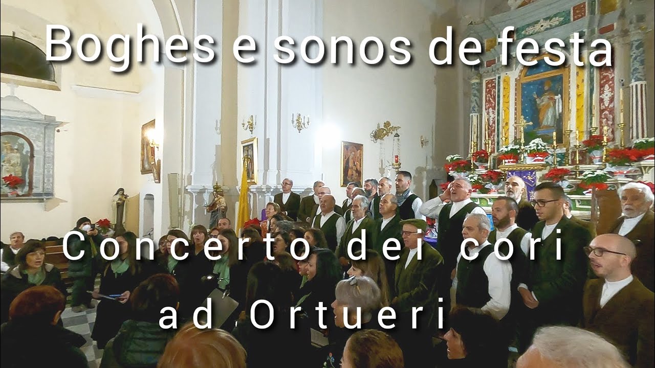 Boghes e sonos de festa/ concerto dei cori ad #ortueri #2022 #sardegna #mandrolisai #barbagia