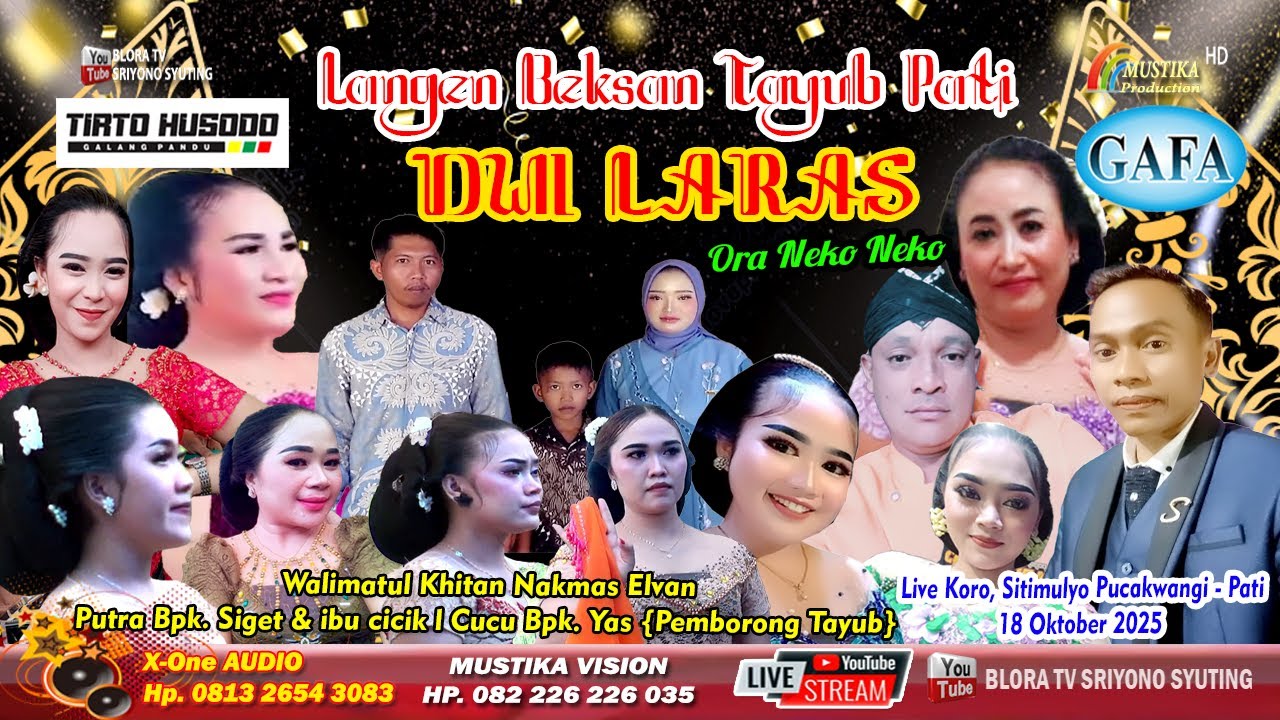 #livestreaming TAYUB PATI DWI LARAS [MALAM] // KORO SITIMULYO PUCAKWANGI PATI // 18 OKTOBER 2025