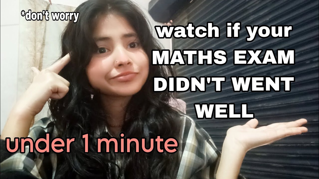 ‼️WATCH THIS AFTER YOUR MATHS EXAM 