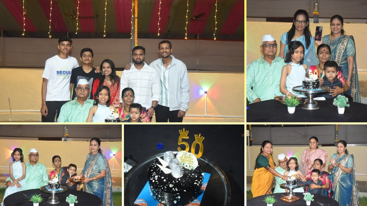 आज आहे आई पप्पांच्या  लग्नाची 50 वी एनिवर्सरी 💐💐💐@ashavlogs-84