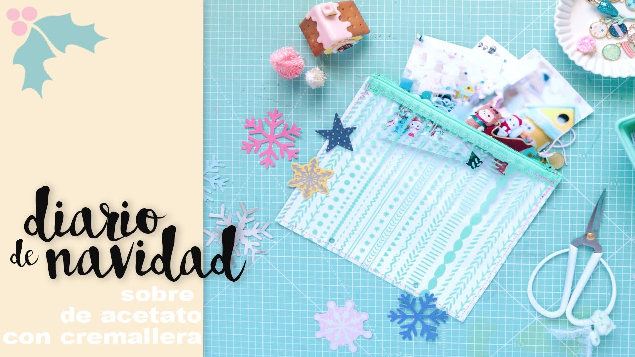 Diario de Navidad 2019: Sobre de acetato y papel con cremallera | NUNUSITE |