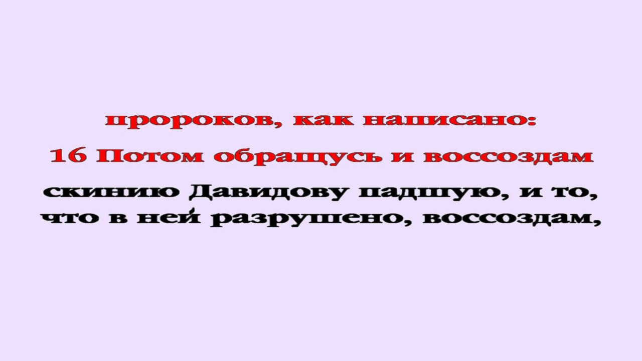 Видеобиблия. Деяния Апостолов. Глава 15