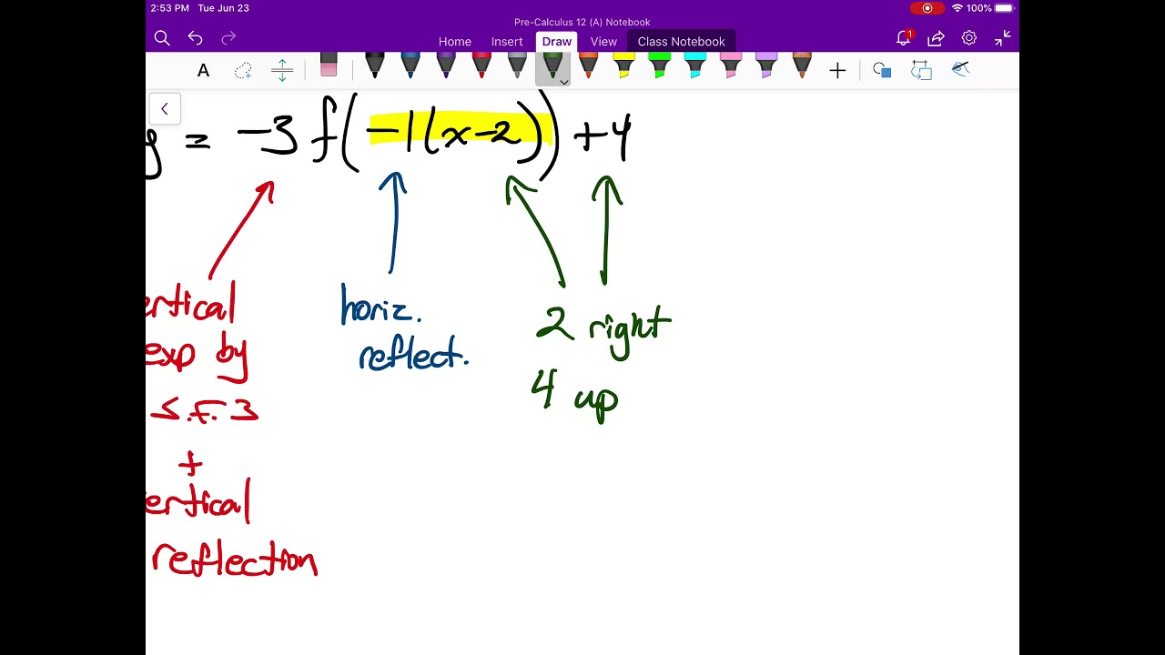 Pre-Calculus 12 Lesson 1.3 