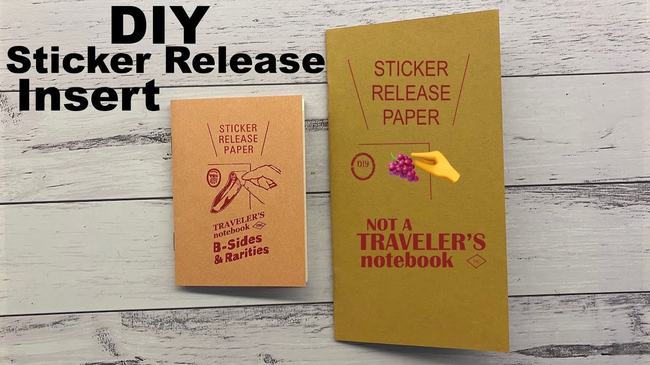 DIY Sticker Release Book Tutorial #travelersnotebook B sides & Rarities Dupe #tutorial #sticker