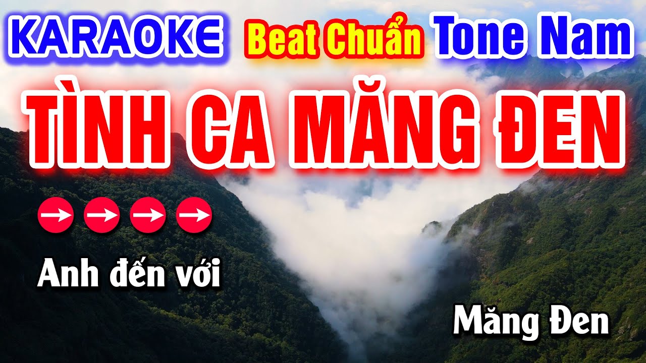 Tình Ca Măng Đen Karaoke Beat Chuẩn Tone Nam - Hà My Karaoke