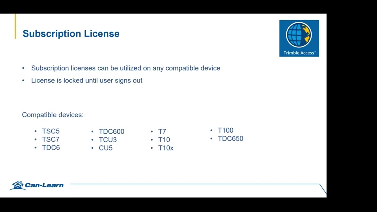 Can-Learn: Trimble Access Subscriptions vs Perpetual Licenses