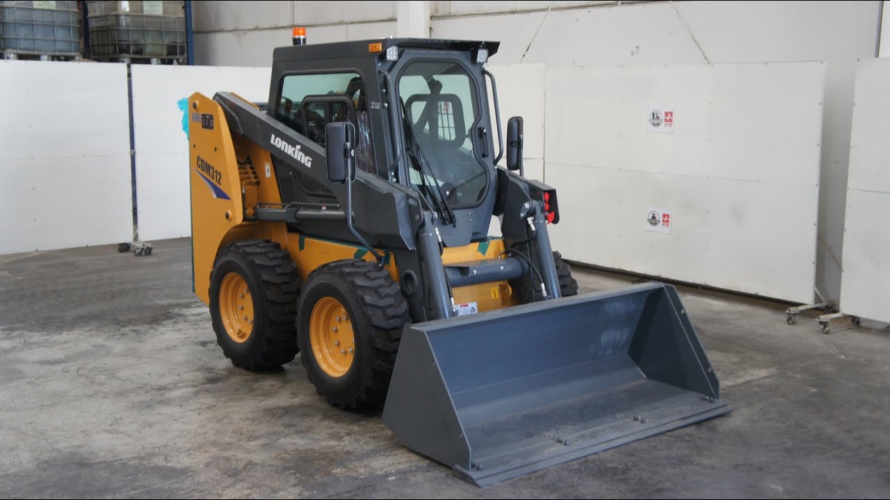 Cómo Operar o Manejar Minicargador Marca LONKING Modelo CDM312 Diesel 2711 Libras
