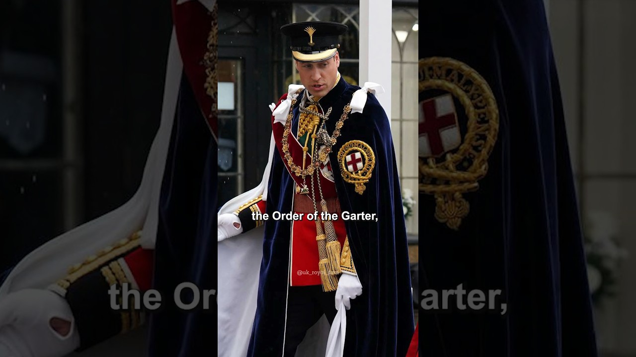 Robes on members of the Royal family at the Coronation #princeharry #princewilliam #katemiddleton