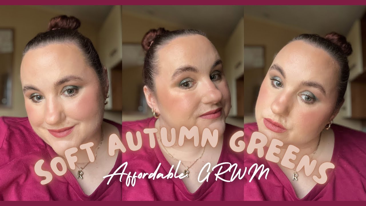 Soft Autumn Green Eye Look 🫒 Affordable UK Makeup
