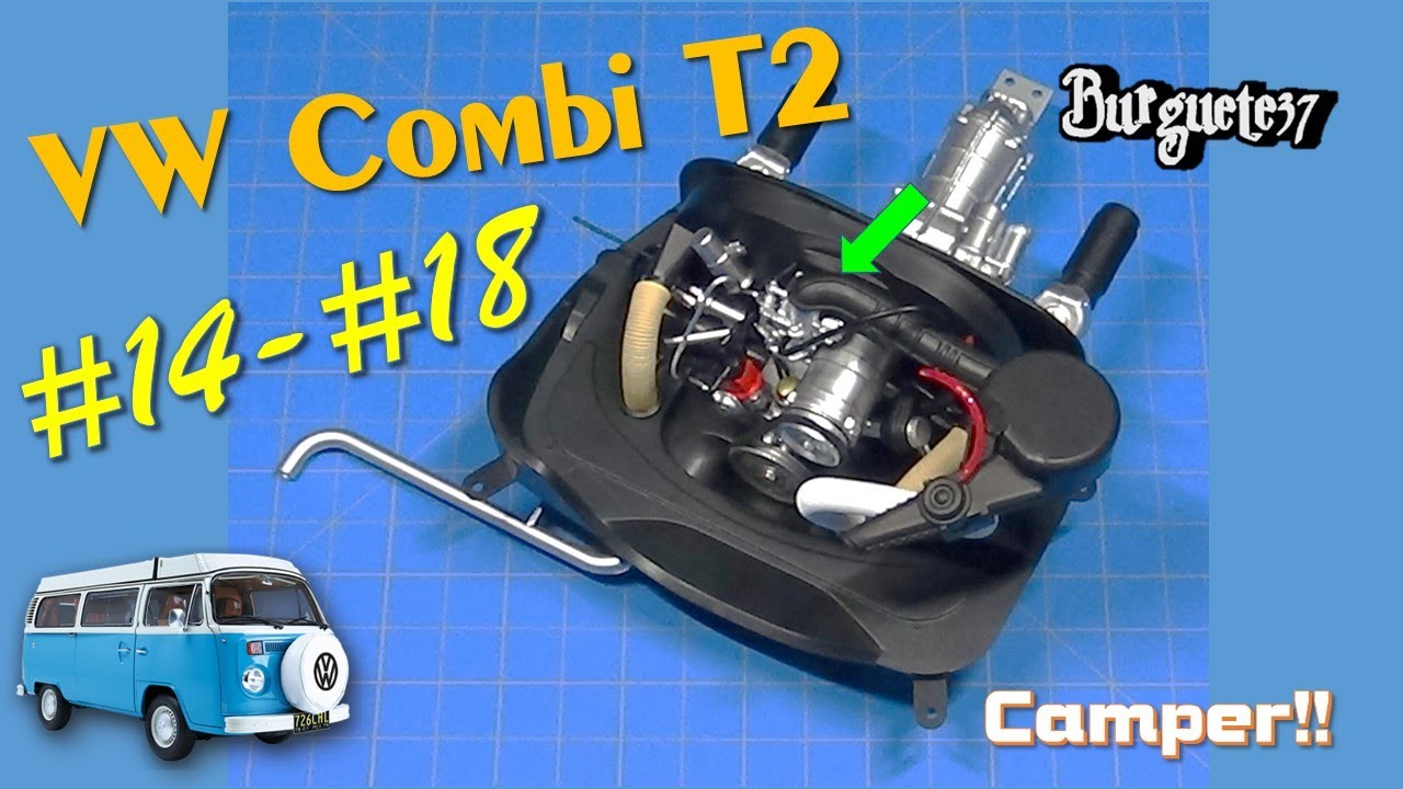 🚌 VW Combi T2 #14 al #18 | Armado del motor 2 | Salvat México - Escala 1:8