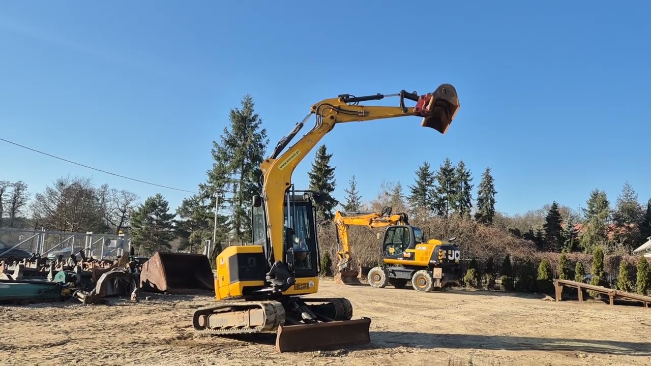 JCB 55Z-1 MINI-KOPARKA 2020R. KM MASZYNY BUDOWLANE WWW.KMRENT.PL 56-300 MILICZ