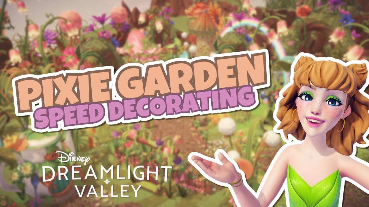 Скоростное украшение сада фей Pixie 🌸 | Wishblossom Ranch Disney Dreamlight Valley [Pixie Acres]