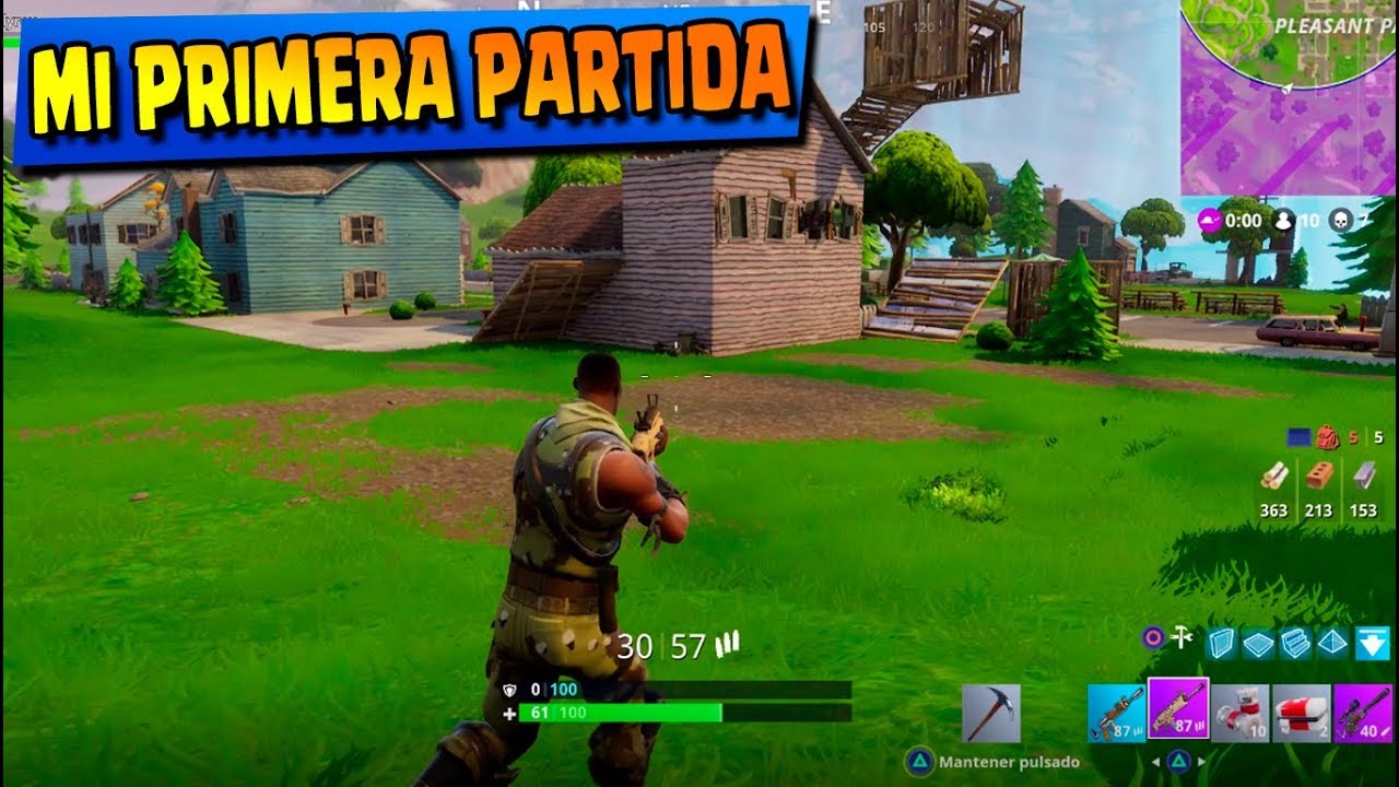 JUEGO FORTNITE EN PS4 POR PRIMERA VEZ!! BATTLE ROYALE