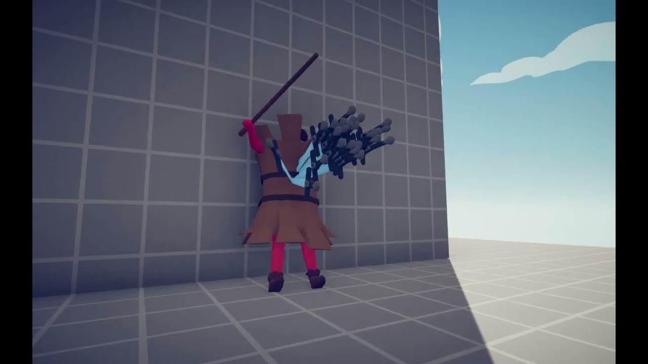 Sword caster vs farmer units