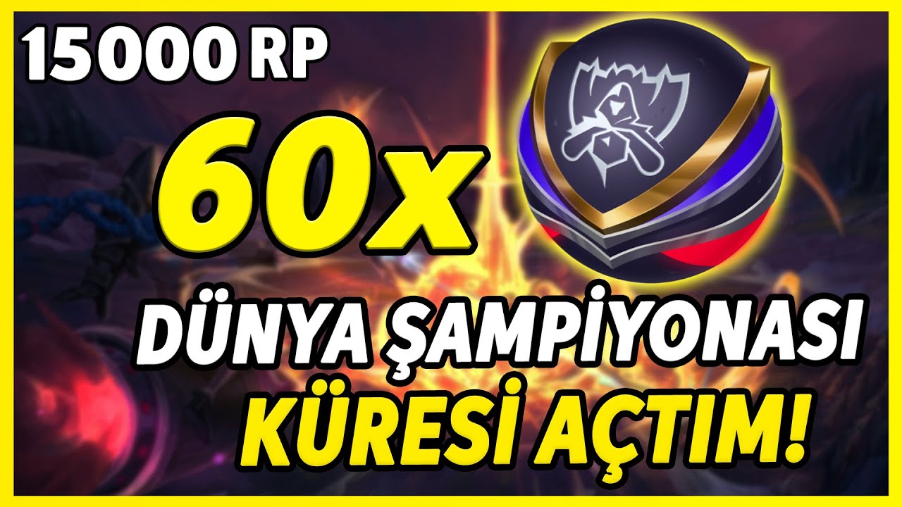 PATRON ÇILDIRDI💰HANGİSİ KÂRLI💰60x ŞAMPİYONA KÜRE💰PARANIZ BOŞA GİTMESİN #leagueoflegends #kutuaçılımı