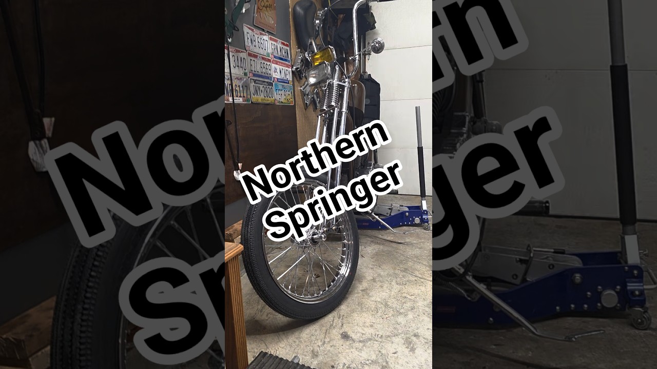 Northern springer #мотоцикл #чоппер #байкер #harleydavidson #sportster #springer #вилки