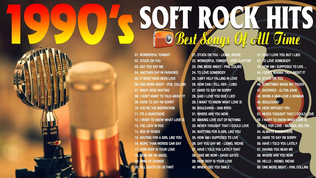Elton John, Rod Stewart, Eric Clapton, Phil Collins, Bee Gees - Soft Rock Love Songs 70s 80s 90s
