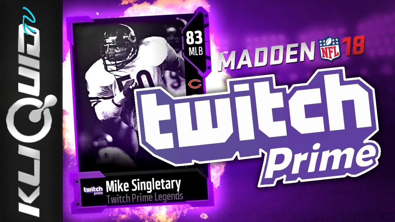 FREE LEGEND 90 OVR MIKE SINGLETARY in MUT 18 | Twitch Prime Legends in Madden 18 Ultimate Team