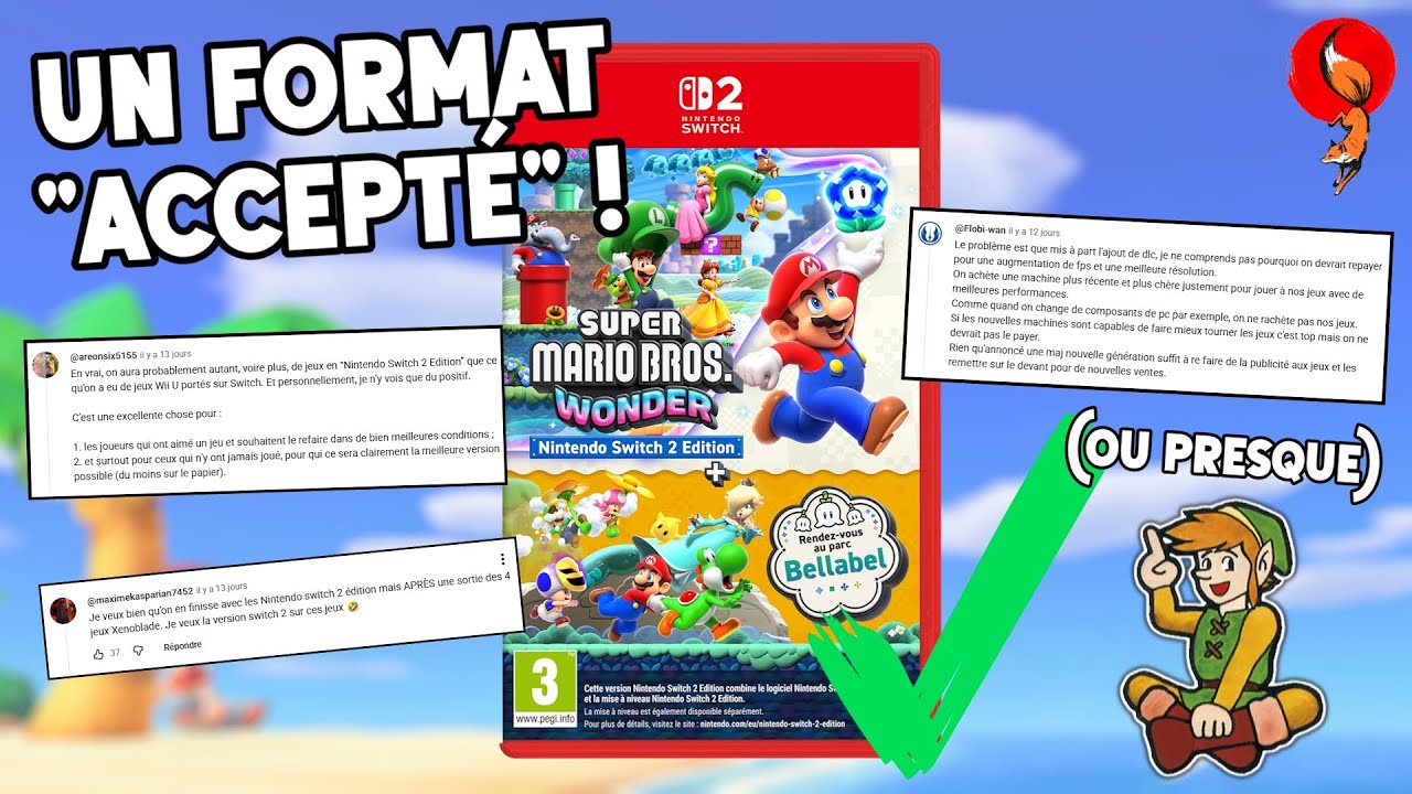 Il faut s'habituer aux NINTENDO SWITCH 2 EDITION… et ça a l'air OK pour vous ! (React commentaires)