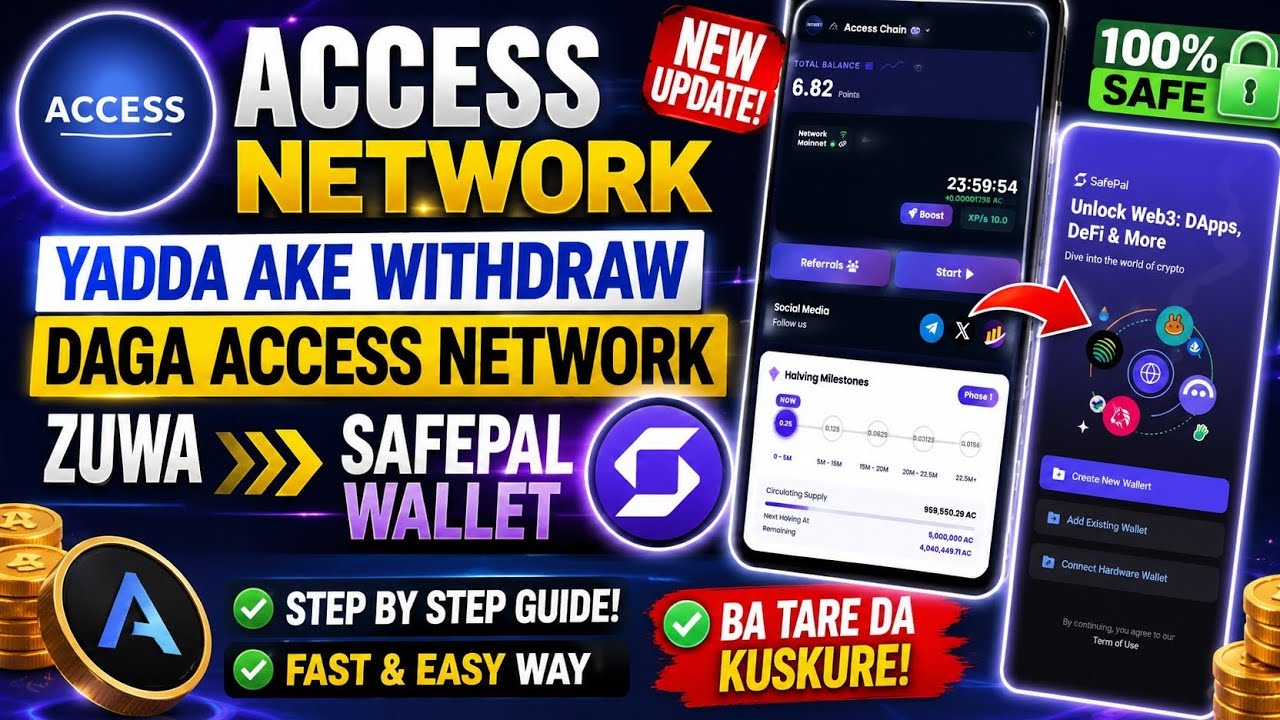 YADDA AKE WITHDRAW ACCESS NETWORK ZUWA SAFEPAL WALLET 