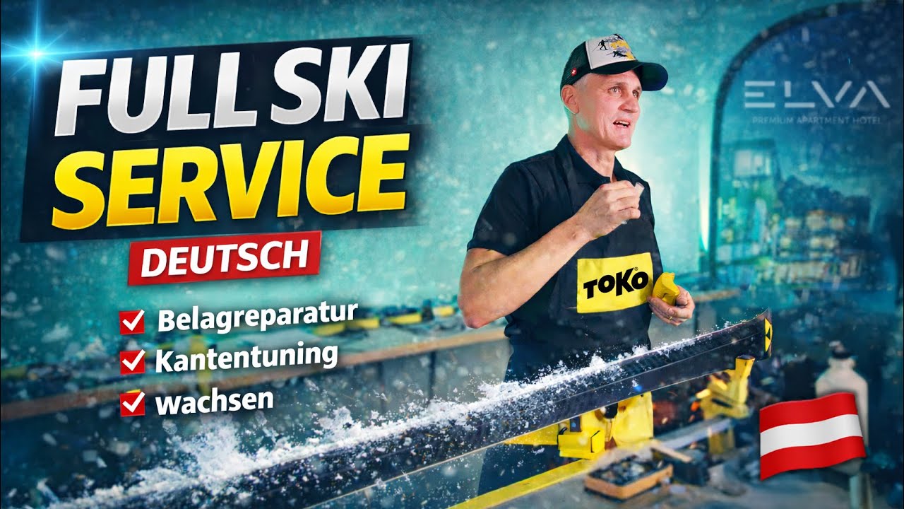 Perfekten Ski-Service selbst machen von A–Z ❄️ Kanten schleifen, Ski wachsen & Belag reparieren