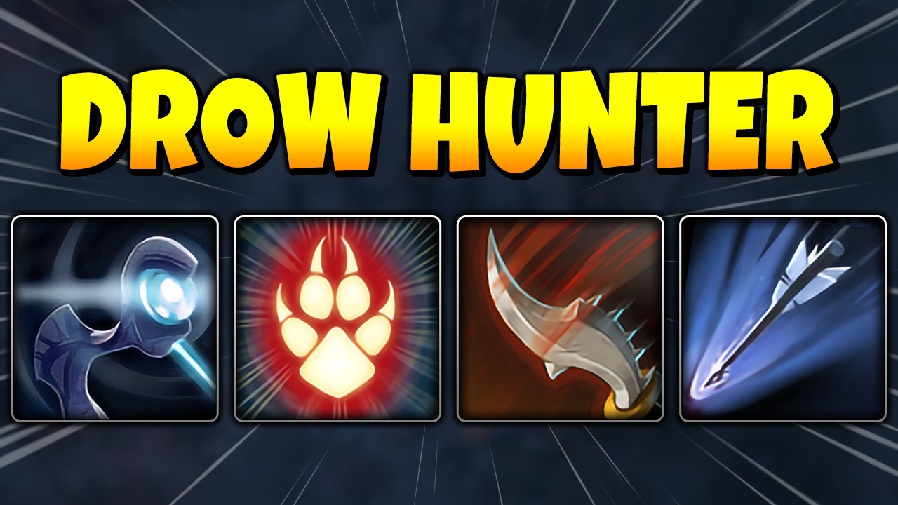 DOTA 2 ABILITY DRAFT - DROW HUNTER Marksmanship + Jinada + Feral Impulse