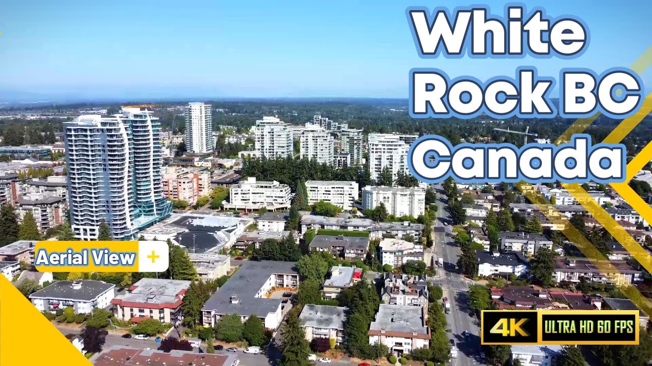 White Rock BC Canada Aerial View