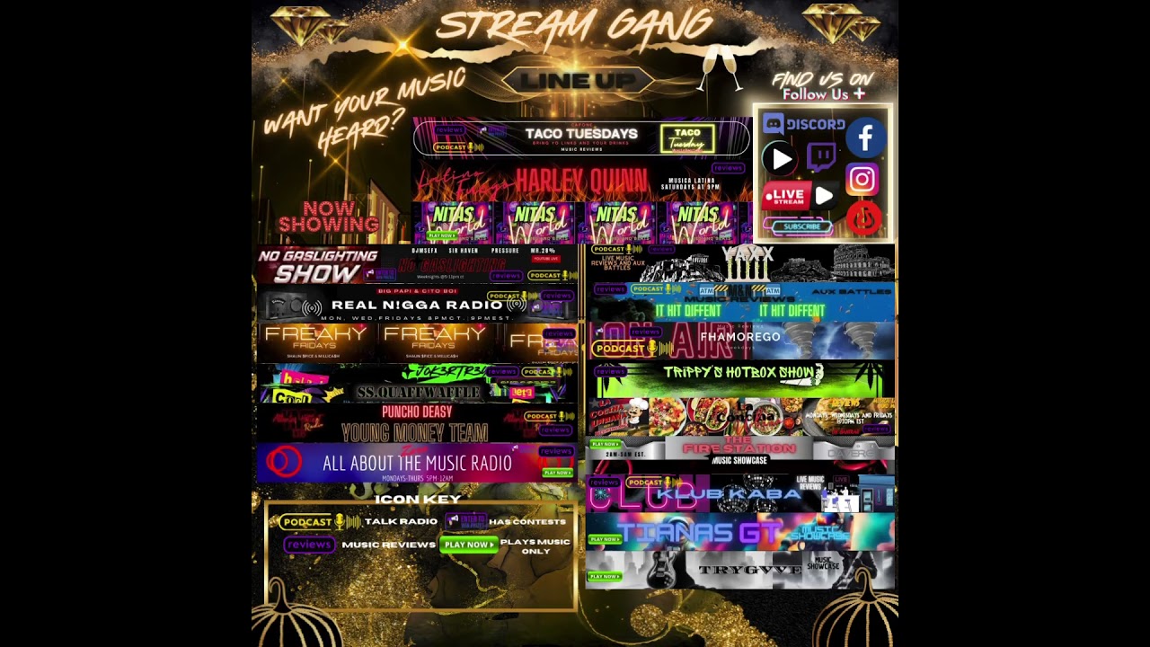 Stream Gang Presents #hiphop #listenlive #restream #music #rap #event #podcast