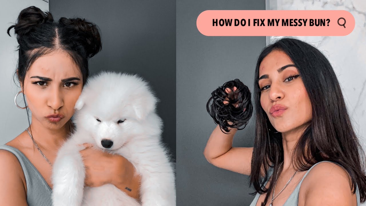 Space Buns w/ Messy Bun Scrunchie | Human Hair Extensions India - 1 Hair Stop
