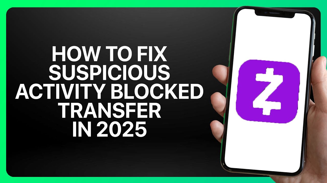 How To Fix Zelle Suspicious Activity Blocked Transfer in Zelle ! Tutorial