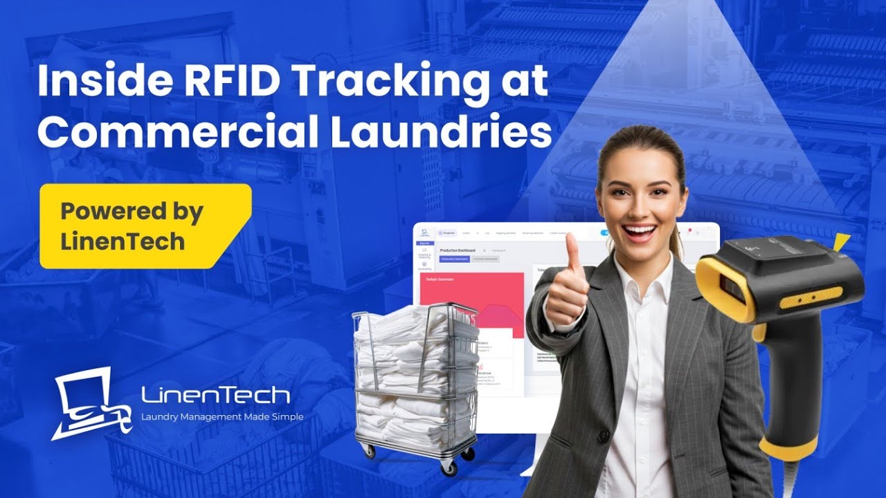 How RFID Works in Commercial Laundries | End-to-End Linen Tracking System Explained