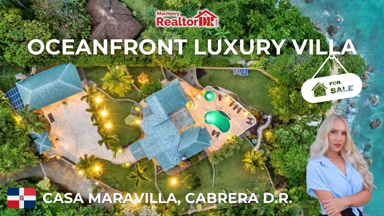 Spectacular Oceanfront Property in Cabrera, Dominican Republic For Sale! 🌴 | Casa Maravilla