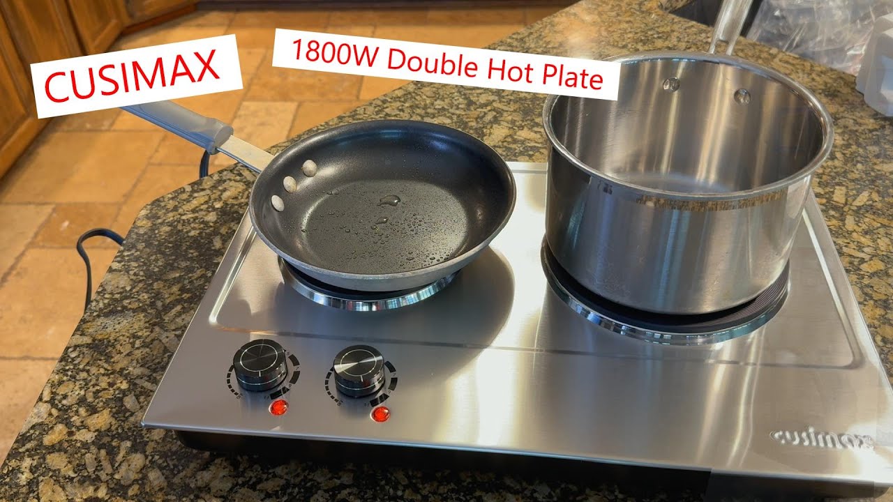 CUSIMAX 1800W Double Hot Plate, easy to use and clean! #hotplate #burners #outdoorstove