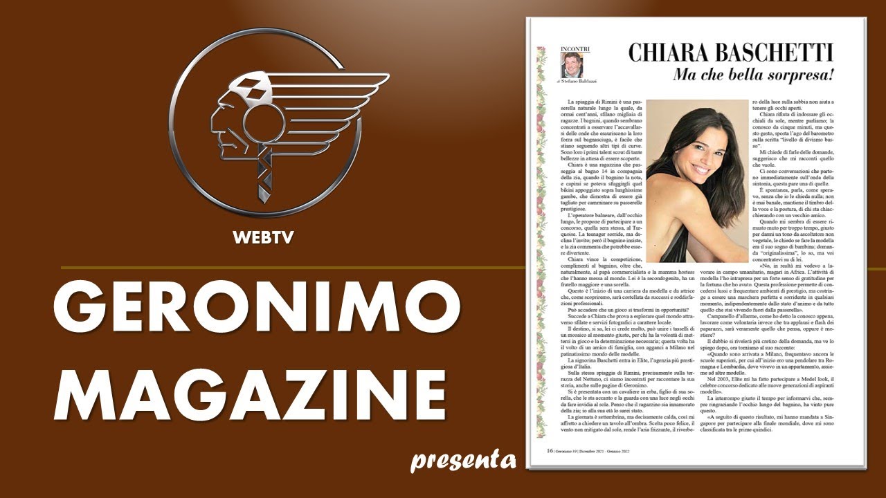 Stefano Baldazzi intervista 𝐂𝐡𝐢𝐚𝐫𝐚 𝐁𝐚𝐬𝐜𝐡𝐞𝐭𝐭𝐢