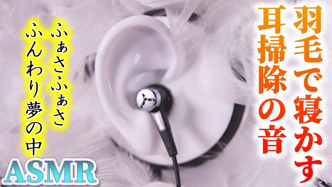 【ASMR】ふんわり羽毛で優しく寝かしつける耳掃除の音♡梵天と羽毛ストールをファッサファサしながら新しいマイクスタンドで喜ぶ音蜜のお耳マッサージ♪【音好き】いつも丁寧に見て下さって感謝です＾＾