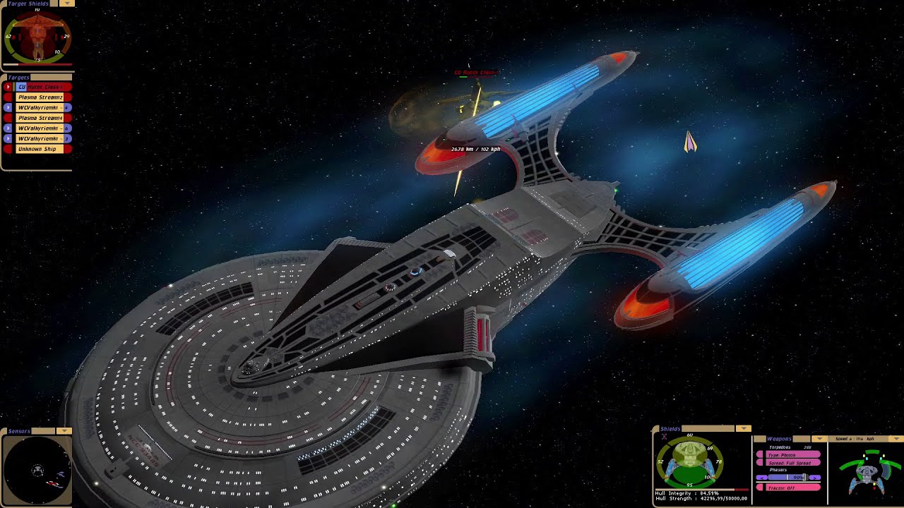 Excalibur Class vs Cardassian Warships | KM | Star Trek Bridge Commander