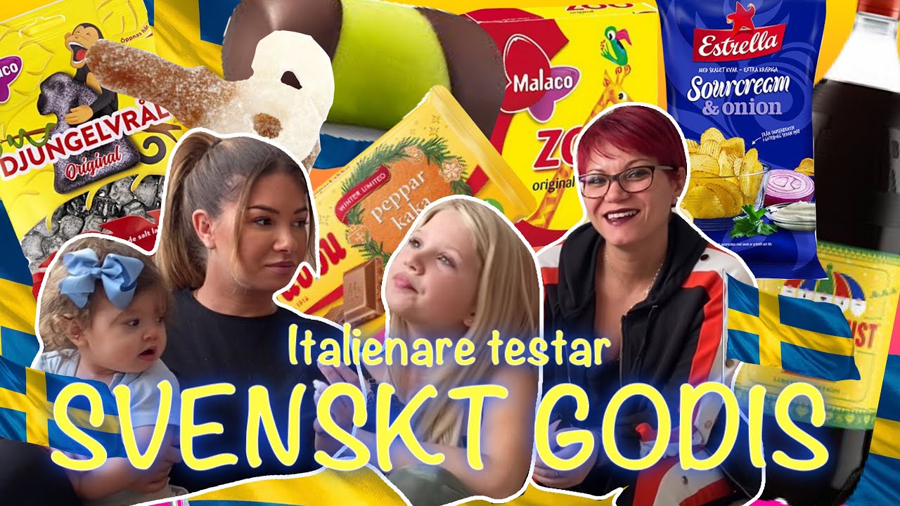 En ITALIENARE testar SVENSKT GODIS