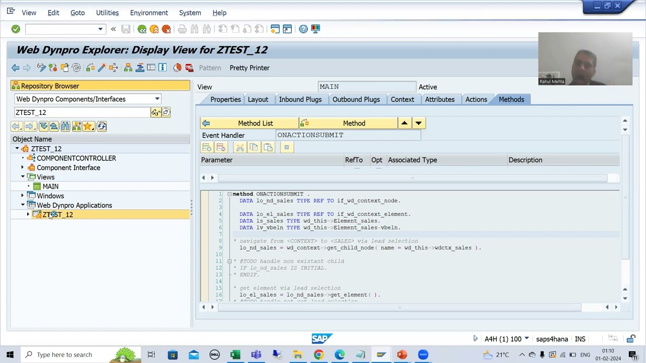 1 - Web Dynpro ABAP - Introduction and Architecture