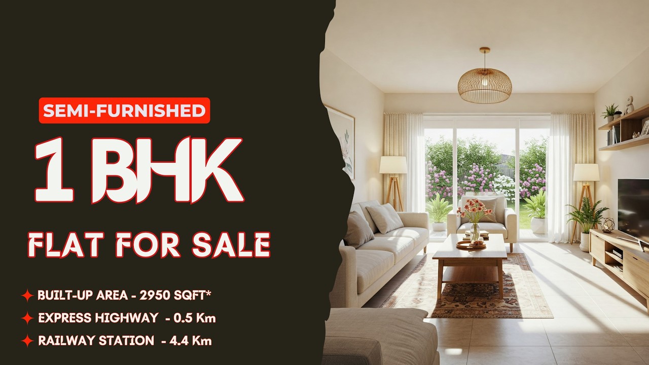 🏡 Perfect 1 BHK flat for sale @ठाणे! | Prime Location, Near Station & Market! #ThaneLiving #Home