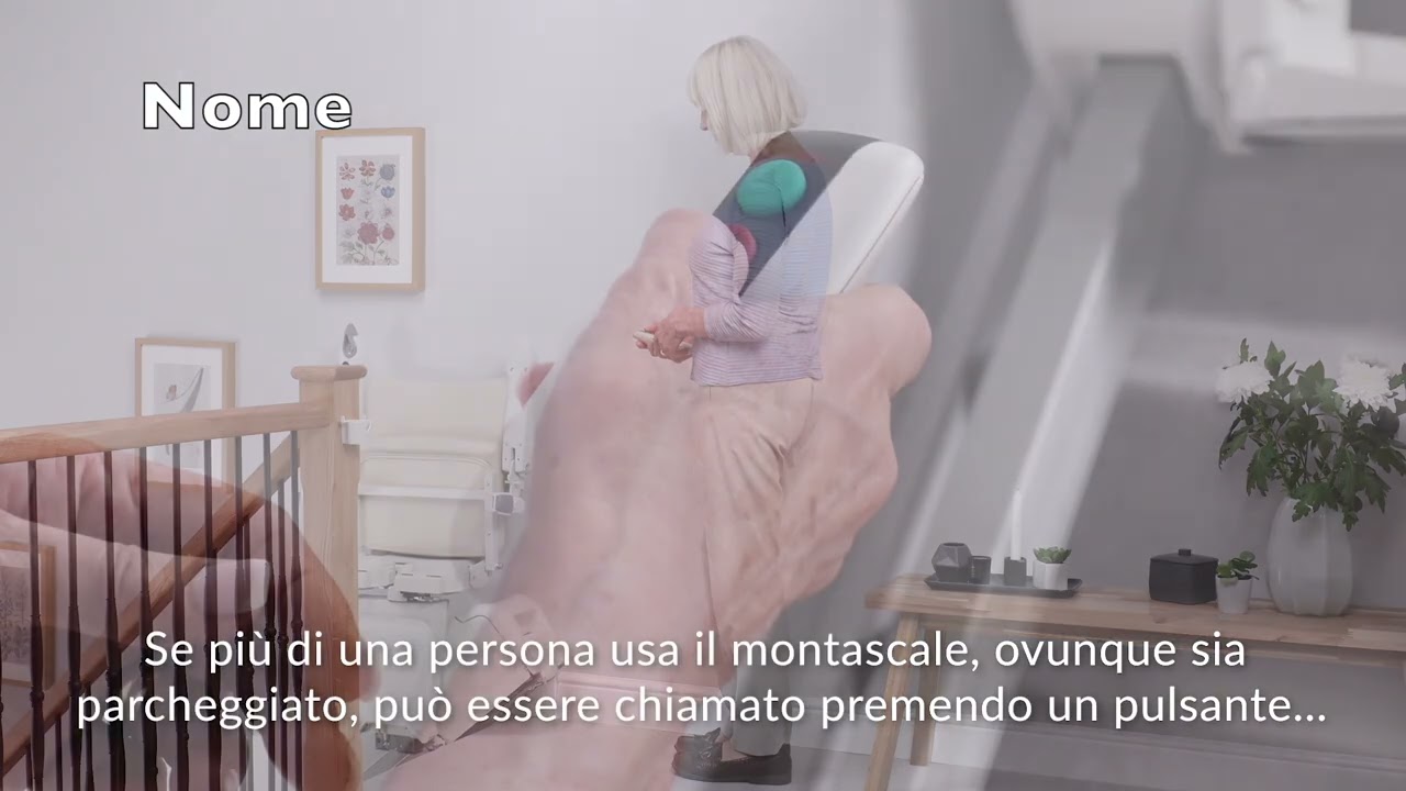 Funzionamento montascale rettilineo H1100