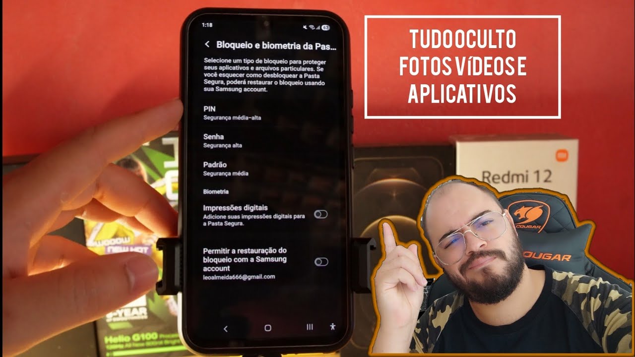 como ocultar fotos e vídeos e aplicativos no Samsung do jeito certo tudo secreto (TUTORIAL)