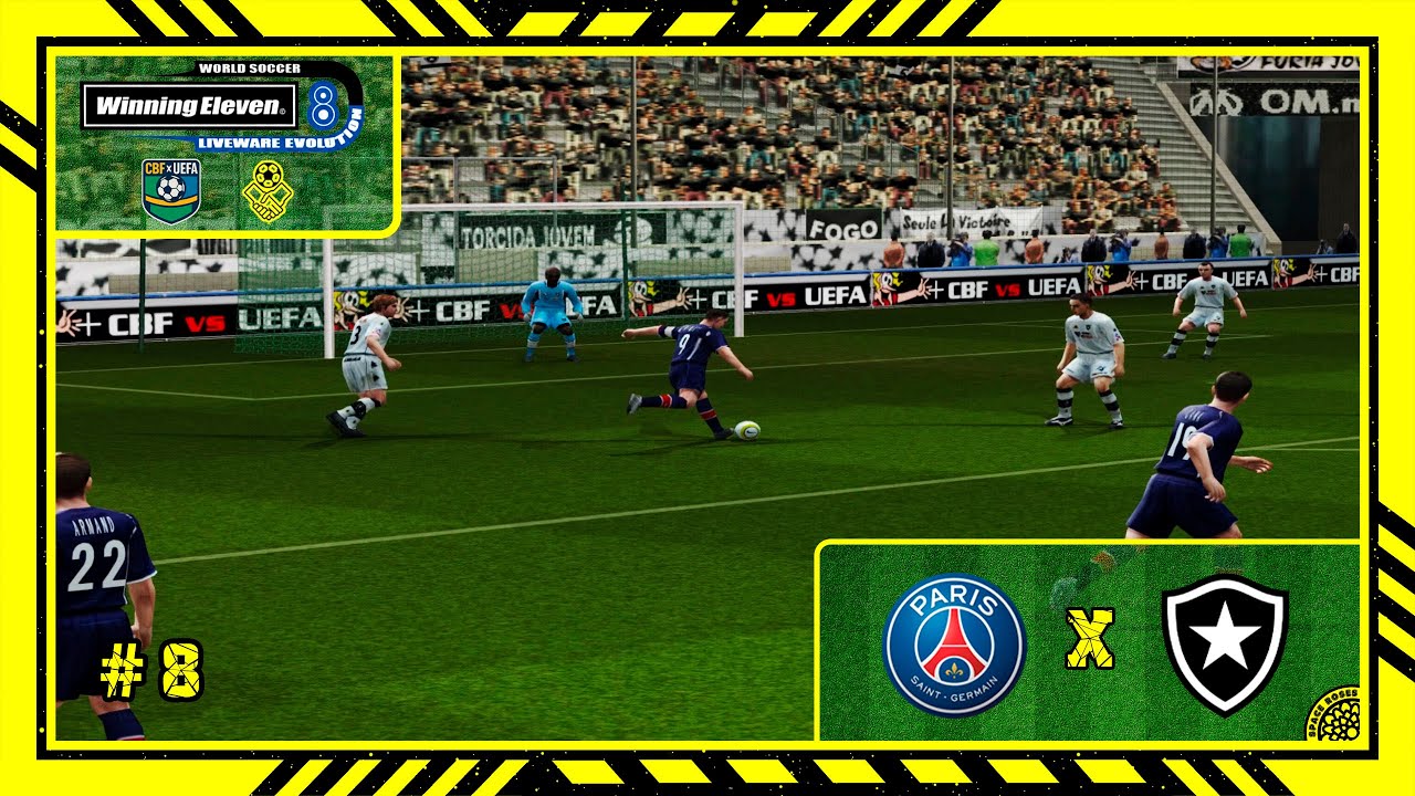 Winning Eleven 8 LE: CBF x UEFA (PS2) Amistosos #8 PSG x Botafogo