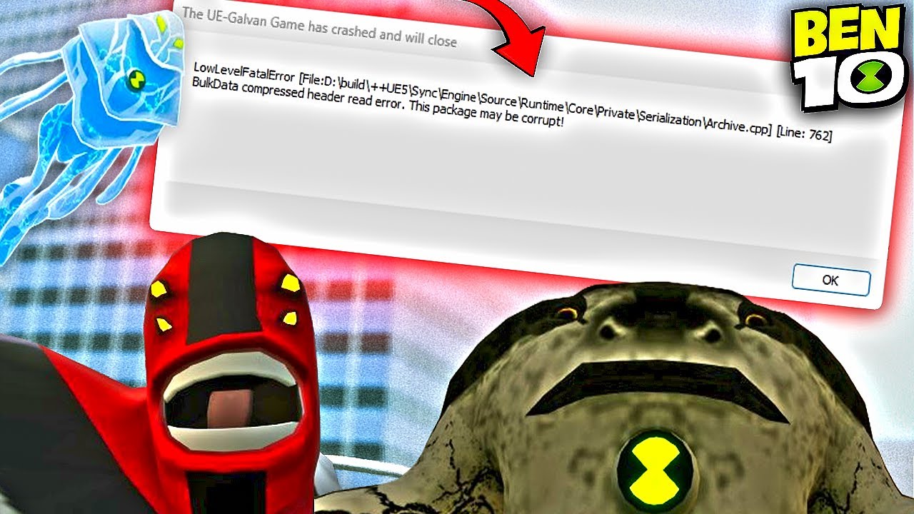 👀 Как исправить фатальную ошибку низкого уровня? | Фан-игра BEN 10 — GALVAN #ben10game #ben10fan