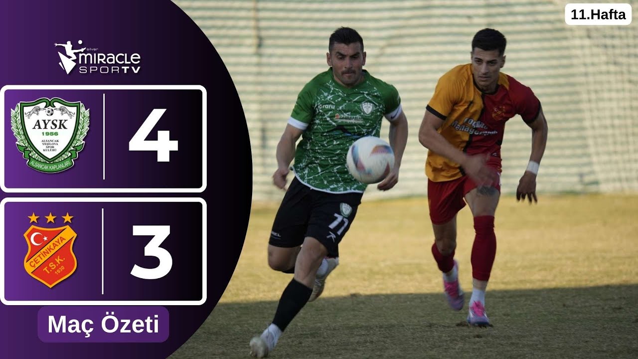 Alsancak Yeşilova 4-3 Çetinkaya (11.Hafta Maç Özeti)