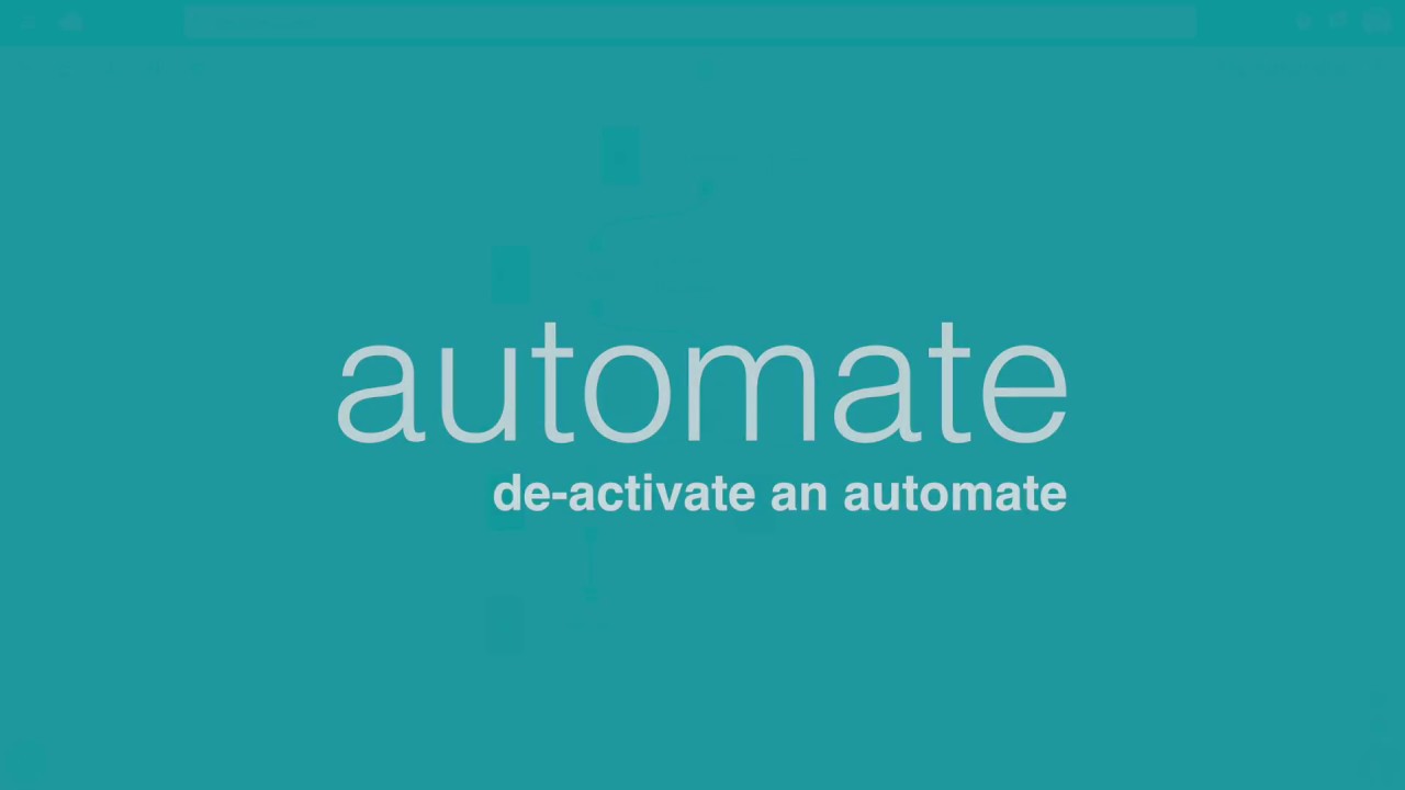 Automate - De-activate An Automate