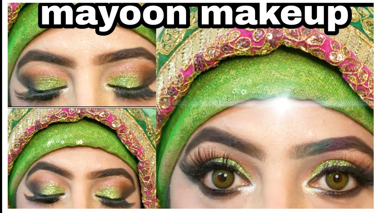 Wedding series mayoon make-up look //#mayoonmakeup #greenmakeup