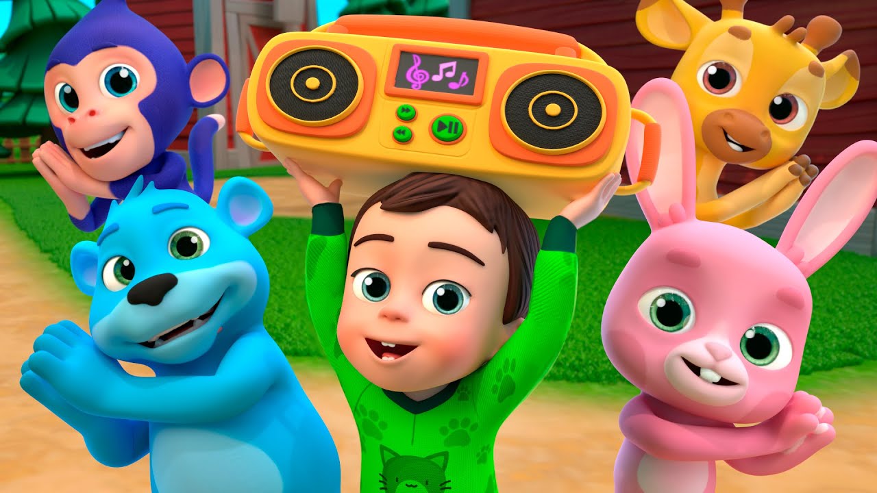 Move and Dance with Animals! A Ram Sam Sam Song | Baby songs | Nursery Rhymes & Kids Songs