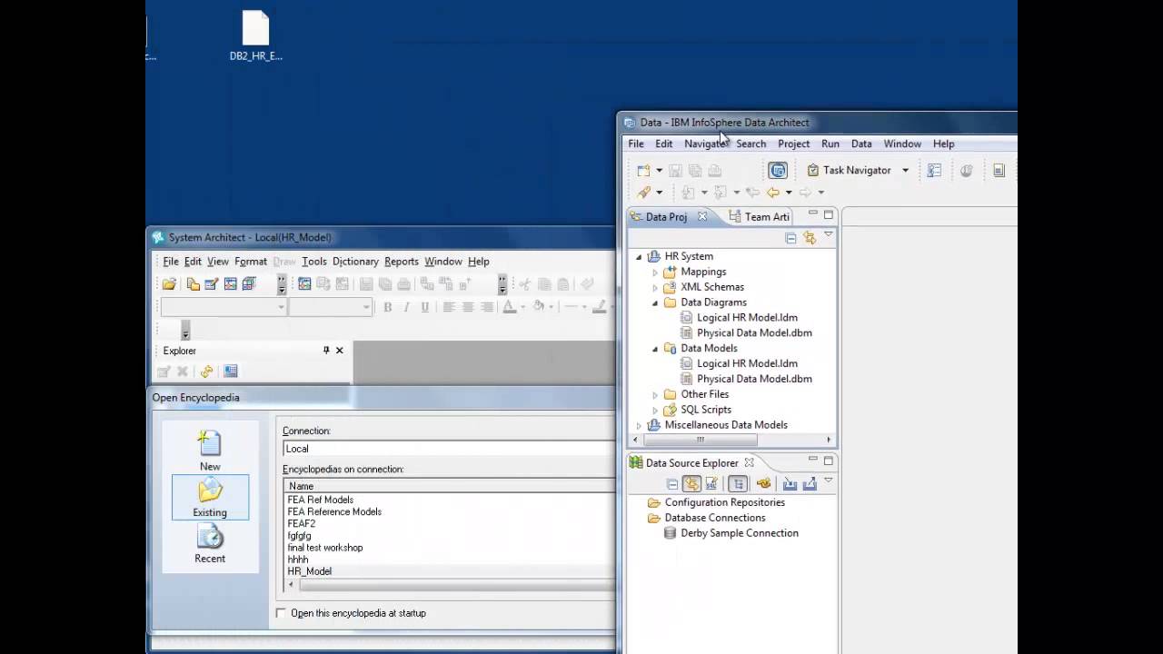 IBM System Architect - IBM Infosphere Data Architect Integration