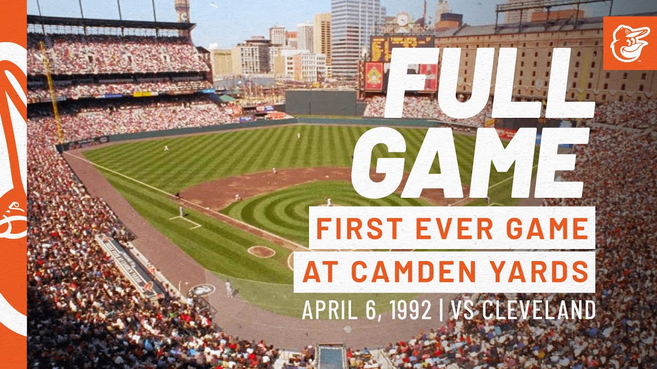 The First Game at Camden Yards | Indians at Orioles: FULL Game