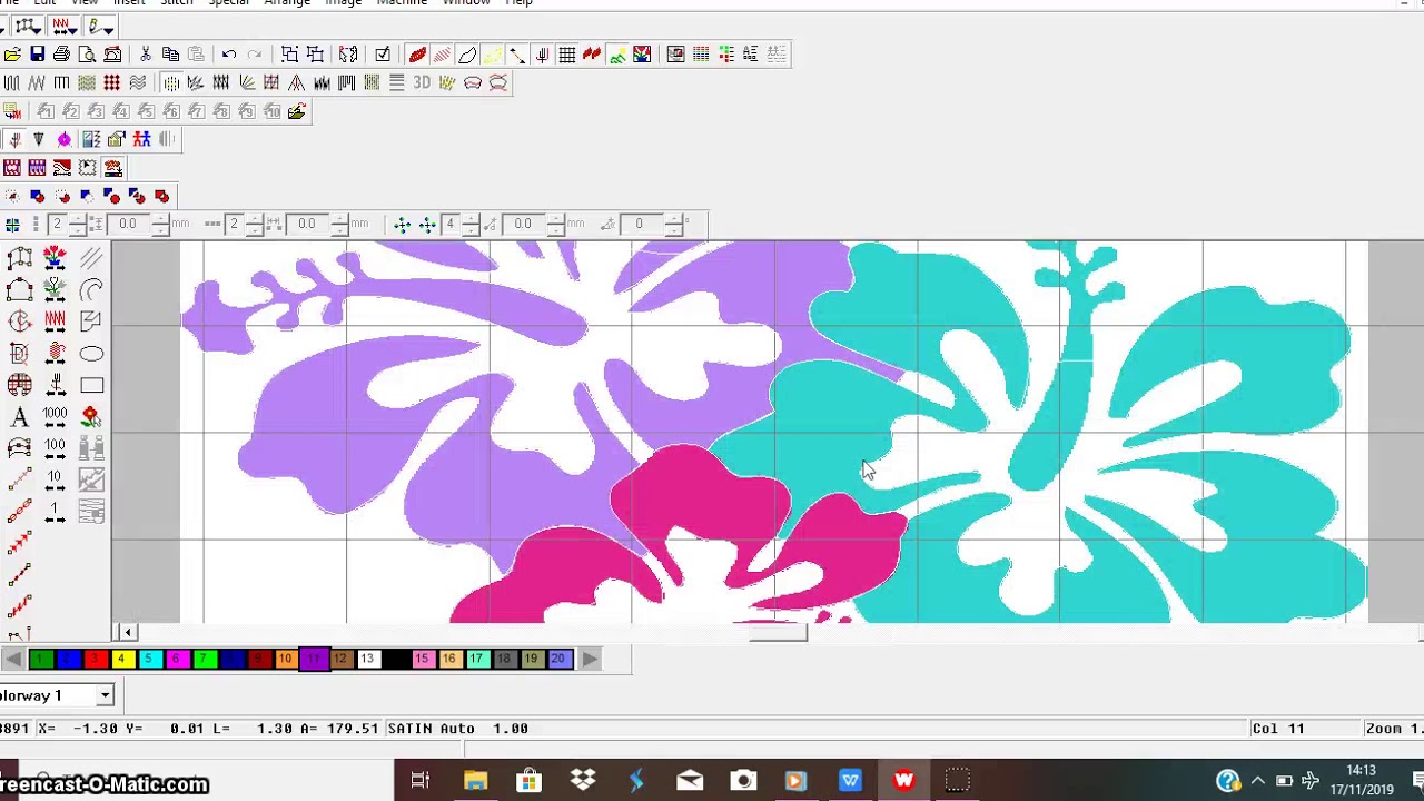 Wilcom ES-65 embroidery Tutorial-cara cepat membuat bordir komputer.PES